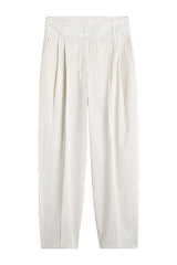 Stripe balloon trousers white/cobalt — packshot