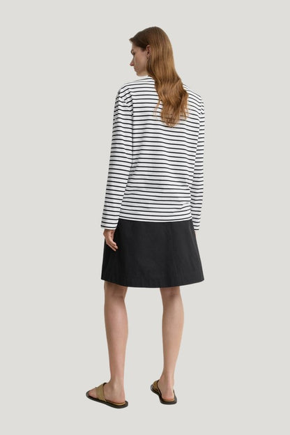 Stripe jersey long-sleeve tee — extra