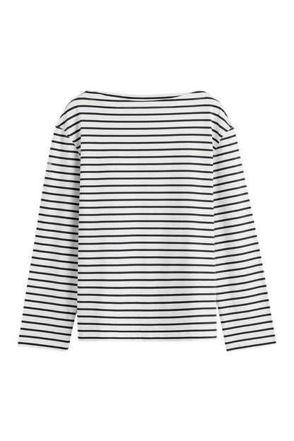 Stripe jersey long-sleeve tee — packshot