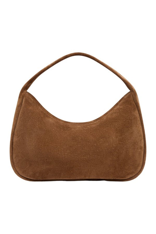 Suede Large Bon Bon Bag - Toffee — packshot