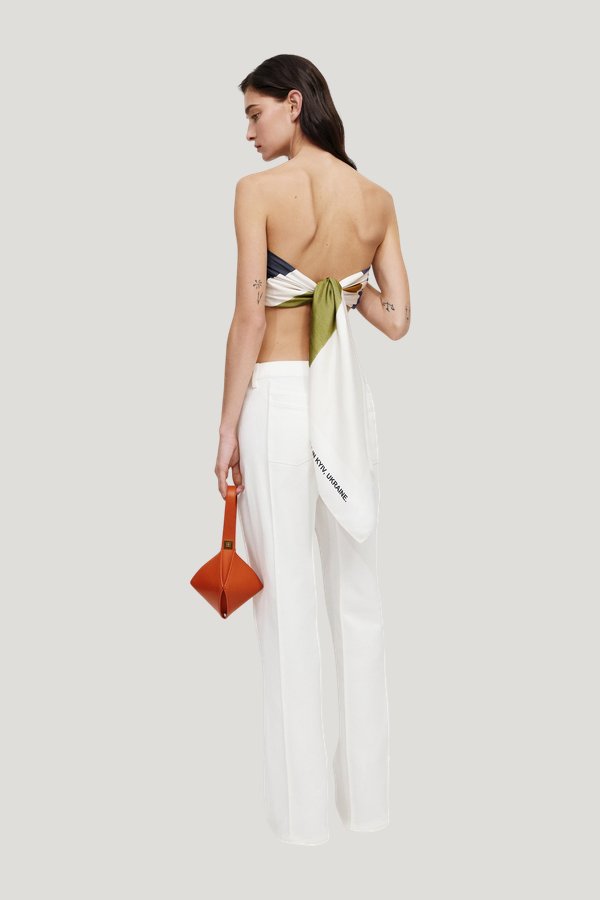 Suprematism Shawl — model side