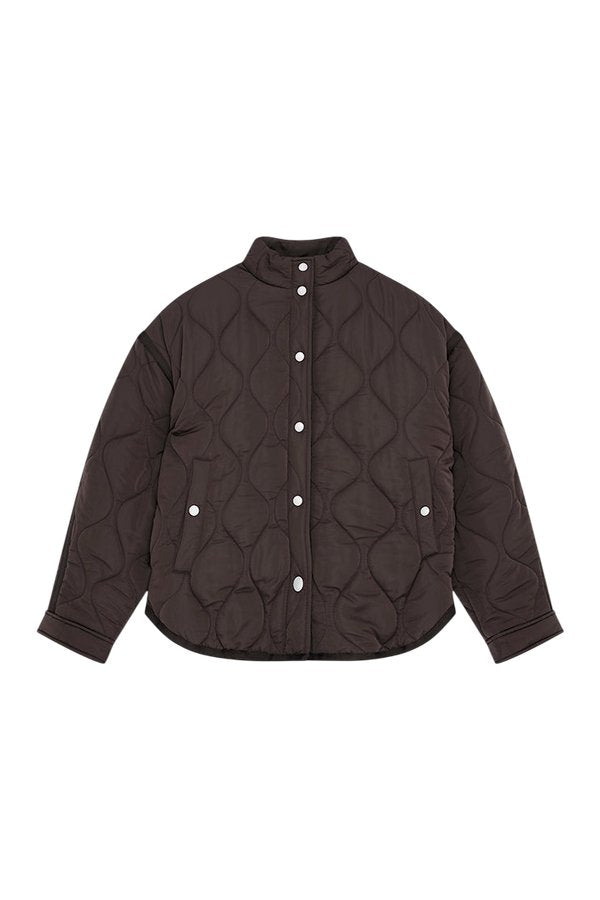 Surge Quilt Jacket In Coffee — packshot
