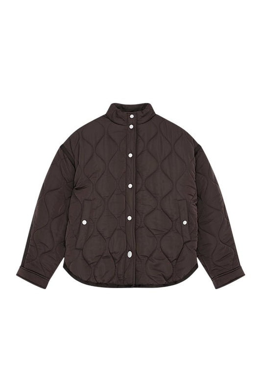 Surge Quilt Jacket In Coffee — packshot