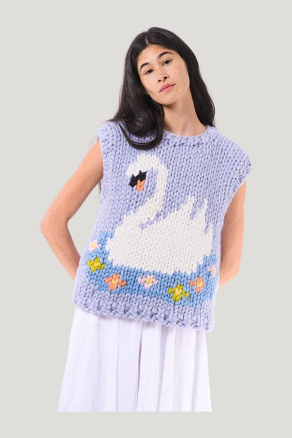 Swan Lake Knit Vest — carry 3