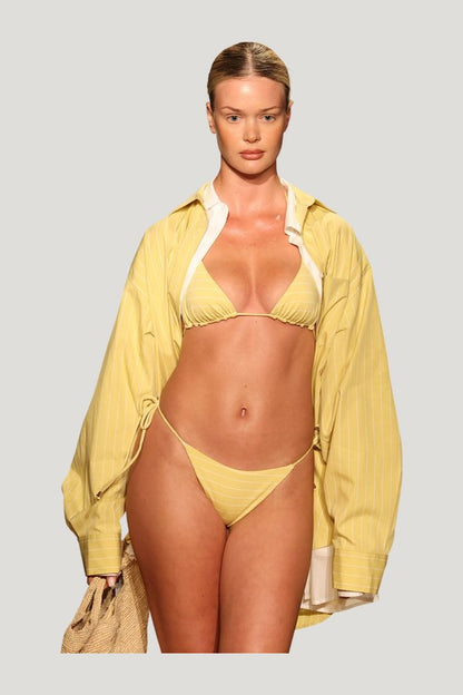 Taormina Top - Meyer Stripe — model front