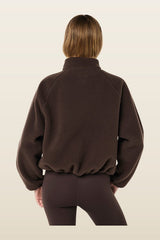 Technique Jacket In Coffee — model back