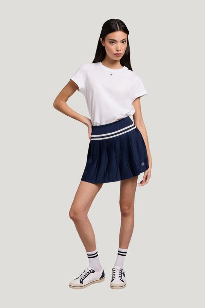 Tennis Skirt (Ink — model front