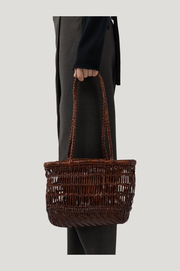 Textured Petit Bagu - Chestnut — extra