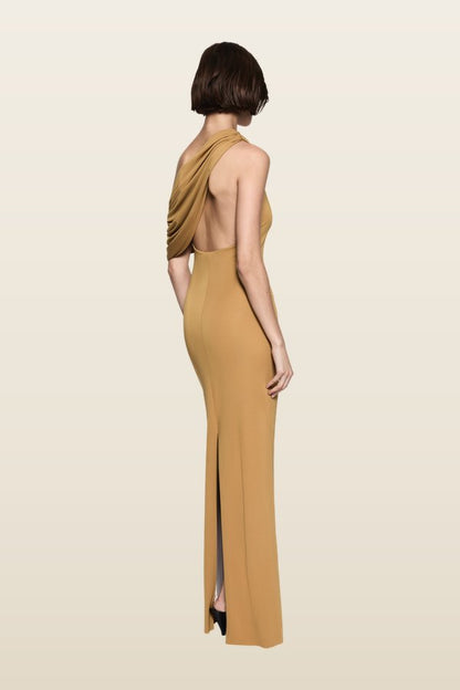 The Camden Dry Jersey Dress — model back