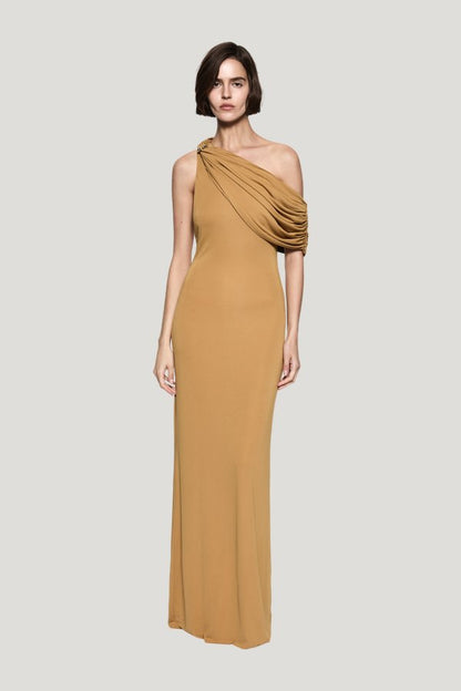 The Camden Dry Jersey Dress — model front