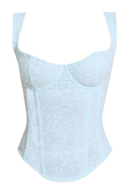The Cinched Lace Corset Maxi Set — packshot
