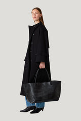 The Eva Weekend Tote — model side