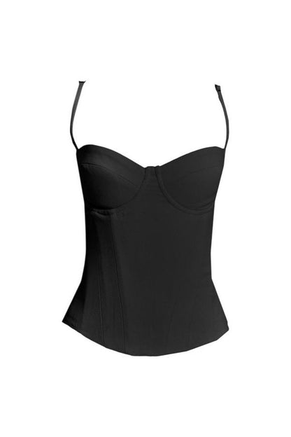 The Everly Lace Up Corset Top — packshot