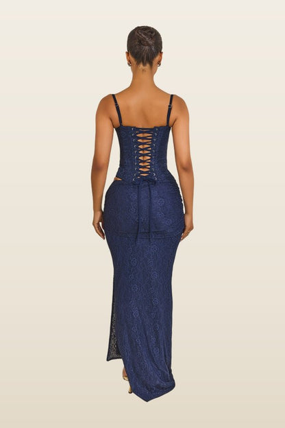 The Lexi Maxi Skirt — model back