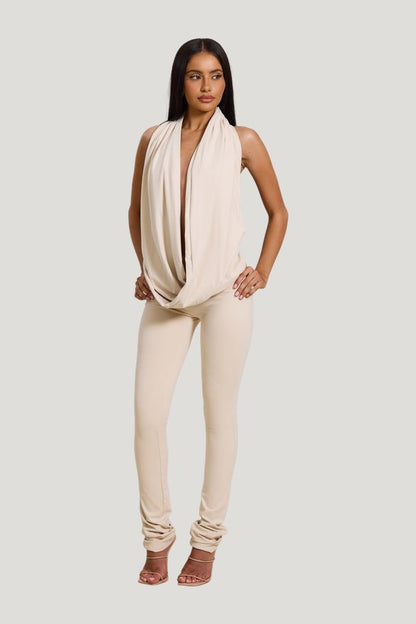Leia Trousers in Stone — model front