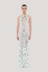 The Mirror Bead Dress — model front