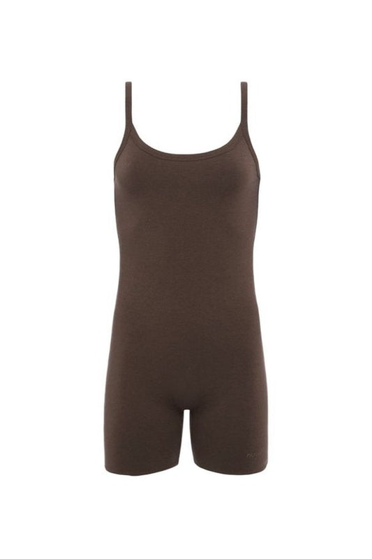 Cotton Stretch The Romper | Coffee — packshot