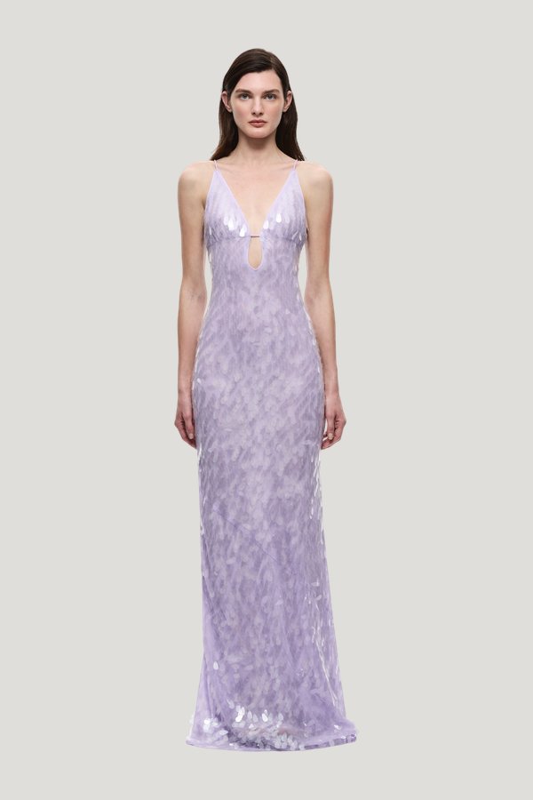 The Sapphire Sequin Dress — model front