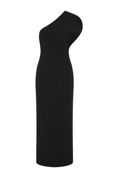 The Sculpted One Shoulder Midi Dress — packshot