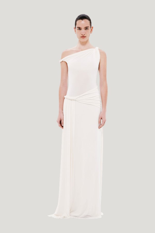 The Sisal Jersey Dress — model front