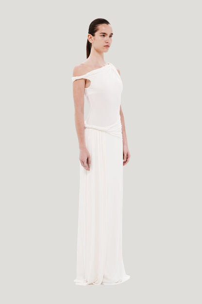 The Sisal Jersey Dress — model side