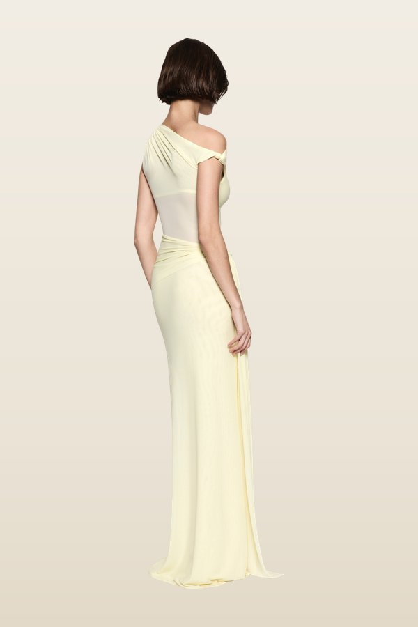 The Sisal Mesh Dress — model back