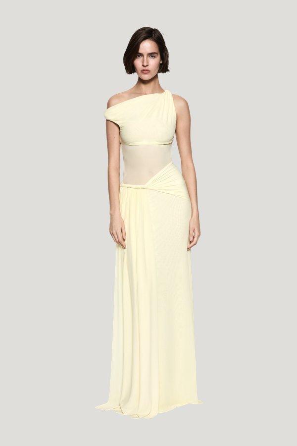The Sisal Mesh Dress — model front