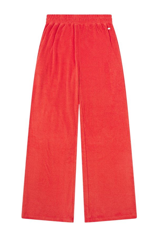 Towelling High Waist Trousers — packshot