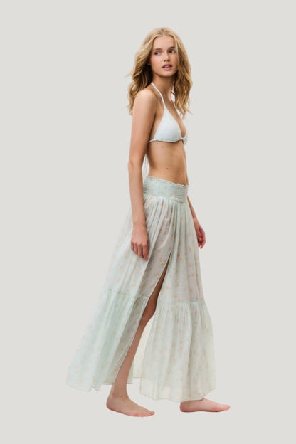 Umber Cotton Cover-Up Skirt — carry 3