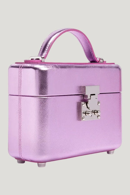 Venyx In Pink Metallic Napa — model front