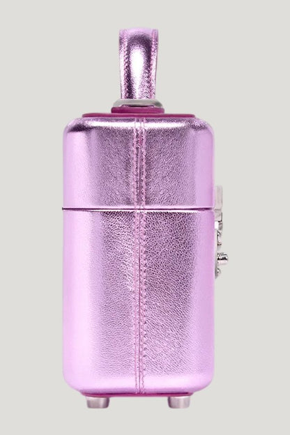 Venyx In Pink Metallic Napa — model side