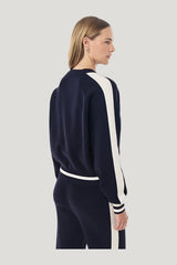 Verge Knit Crew — model side