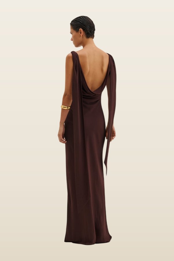 Vida maxi dress — model back