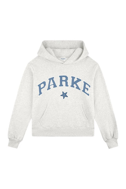 Vintage Star Varsity Hoodie - Heather Grey Star — packshot