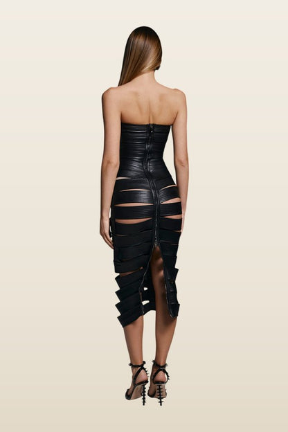Viper dress midi — model back