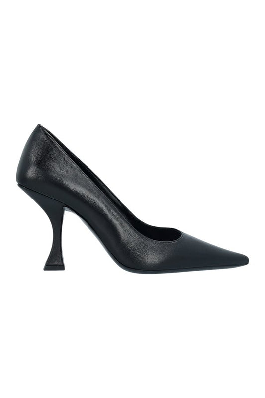 Viva Black Creased Leather Pump — packshot