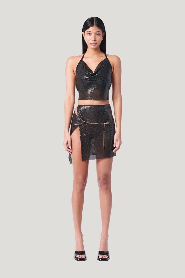 Winona Wrap Skirt Jet — carry 2