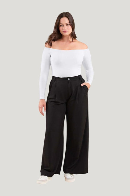 Off The Shoulder Bodysuit — model front