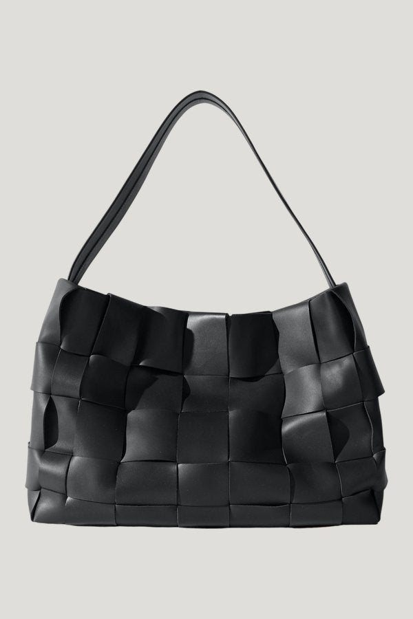 Woven Large Tote — model front