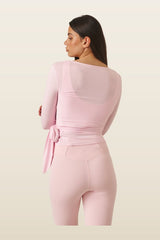 Ballet Wrap Long Sleeve Top — carry 4
