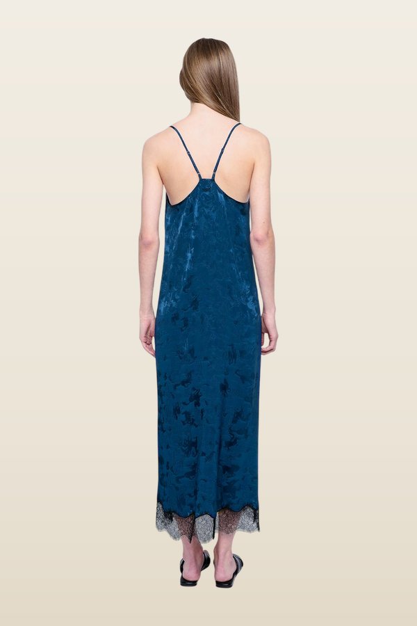 Respa Dress 100% Silk — model back