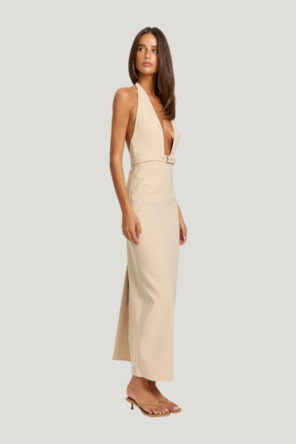 Wynonna Maxi Dress Natural — model side