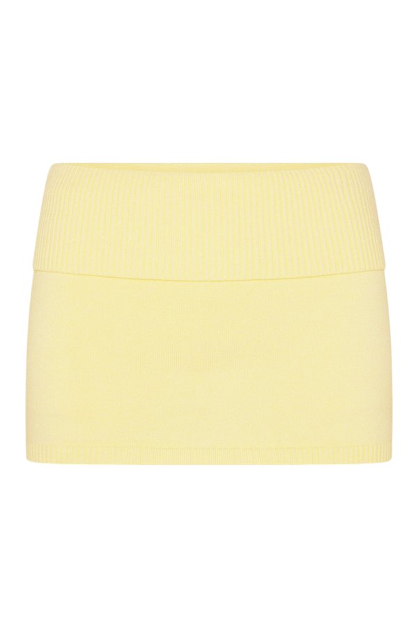 x JENNIE Briar Knit Mini Skort - Morning Light — packshot