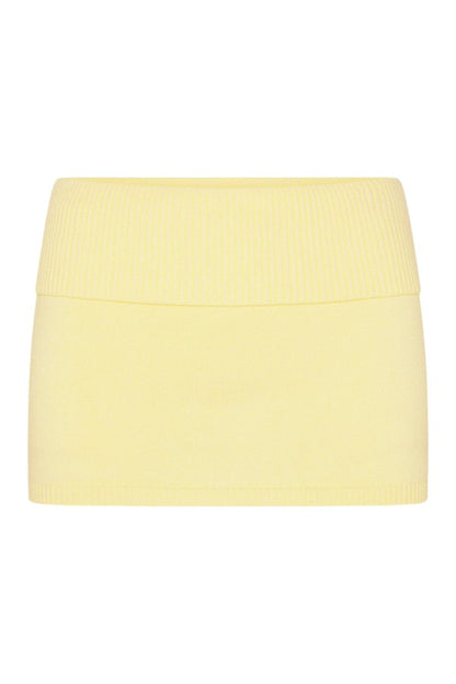 x JENNIE Briar Knit Mini Skort - Morning Light — packshot