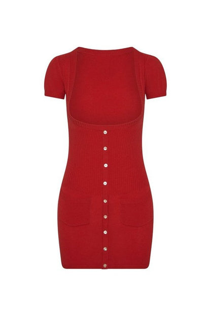 x JENNIE Sofia Knit Mini Dress — packshot
