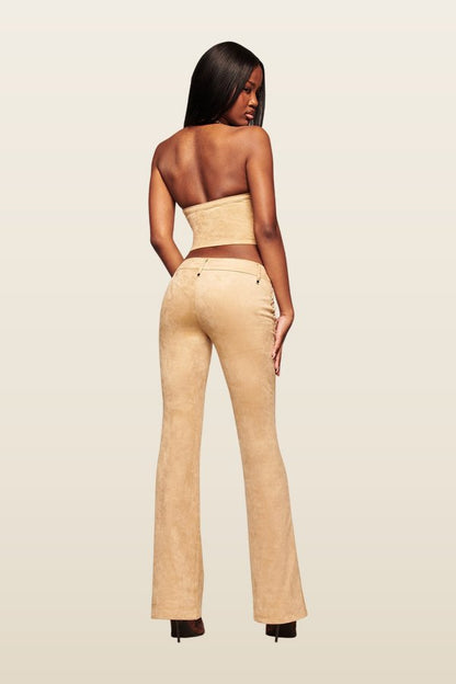 Xenia Suede Pant — model back