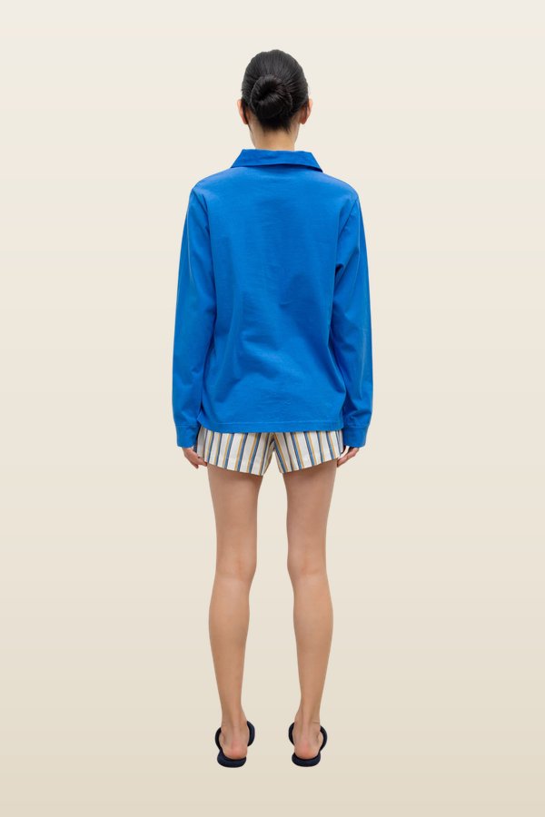 Yoshi Stripe Summer Short — model back