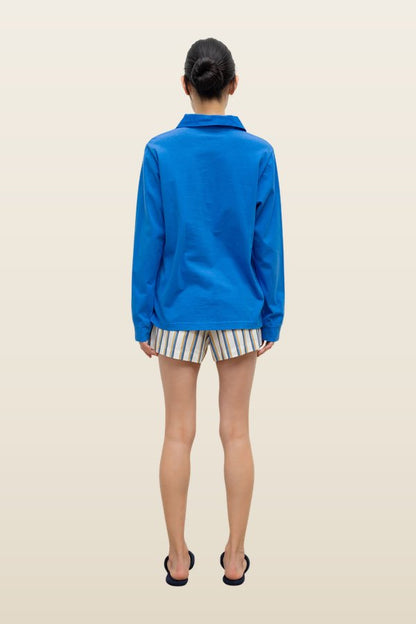 Yoshi Stripe Summer Short — model back