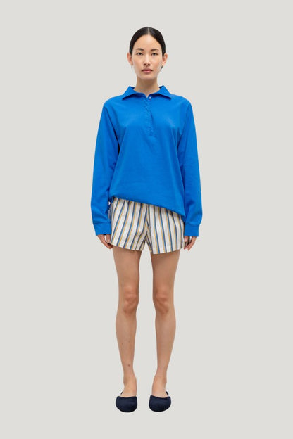 Yoshi Stripe Summer Short — model front