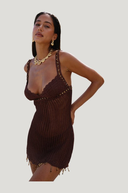 Zelie Crochet Mini Dress — carry 3